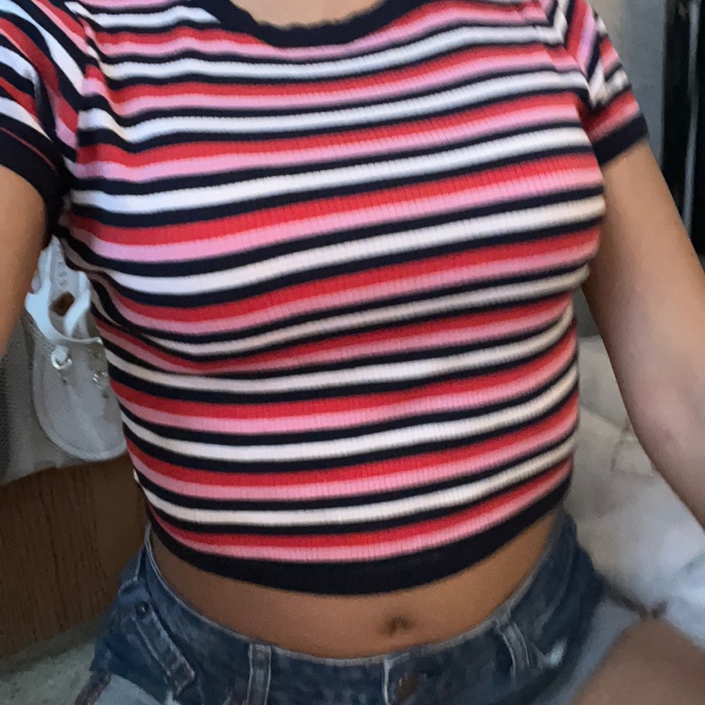 Multicolor crop top size medium